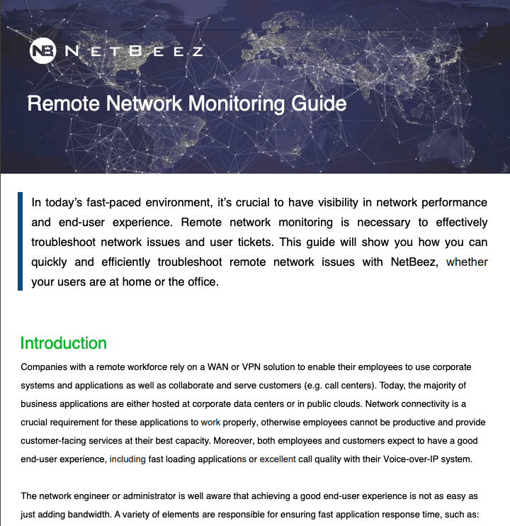 Remote Office Network Monitoring Guide