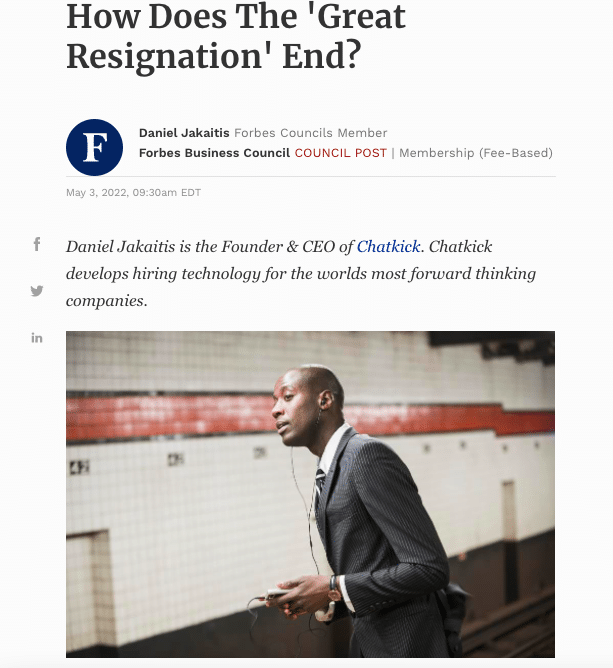 How Does the Great Resignation End? A Summary